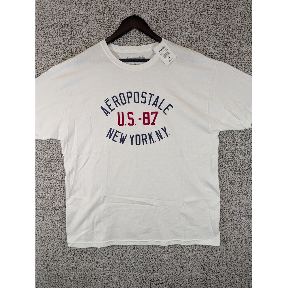 Aeropostale Mens T-Shirt Top Graphic Short Sleeve Crew Neck Aero Tee Size XL New